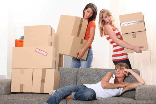 Packing supplies and organised boxes for Somerstown relocation